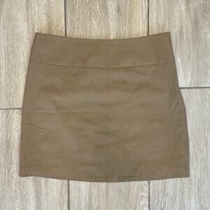The Limited Mini Skirt Womens Size 2 Tan Neutral Career Stretch Skirt